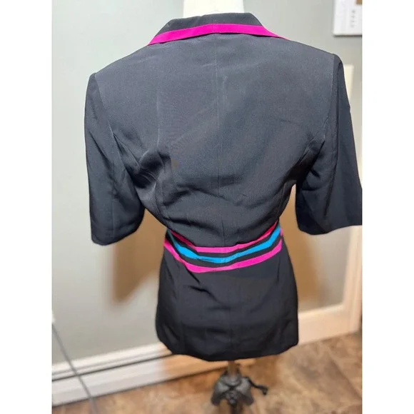 Vintage Retro 50's Diner Bowling vibes vtg jacket women's Sz 4 - Picture 4 of 7